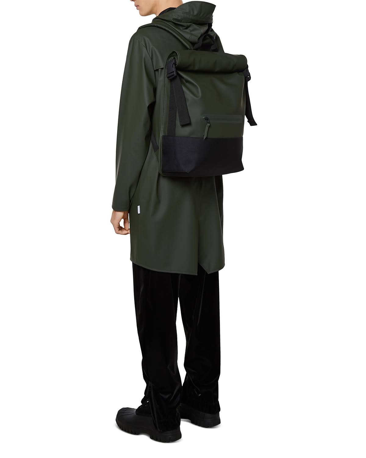 Green Buckle Rolltop Rucksack O470731