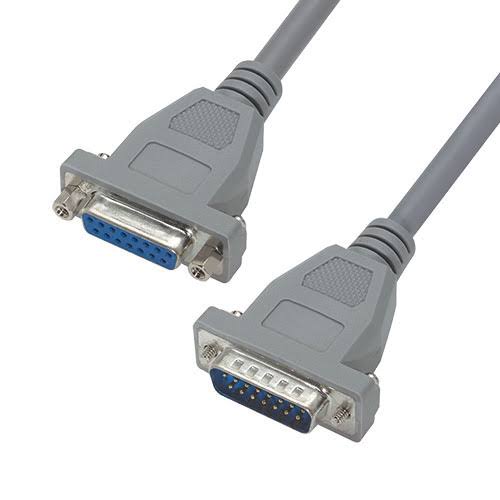 Economy Molded D-Sub Cable, DB15 Male / Female, 50.0 ft C6862