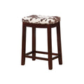 Faux Cow Print Counter Stool, Brown V62723