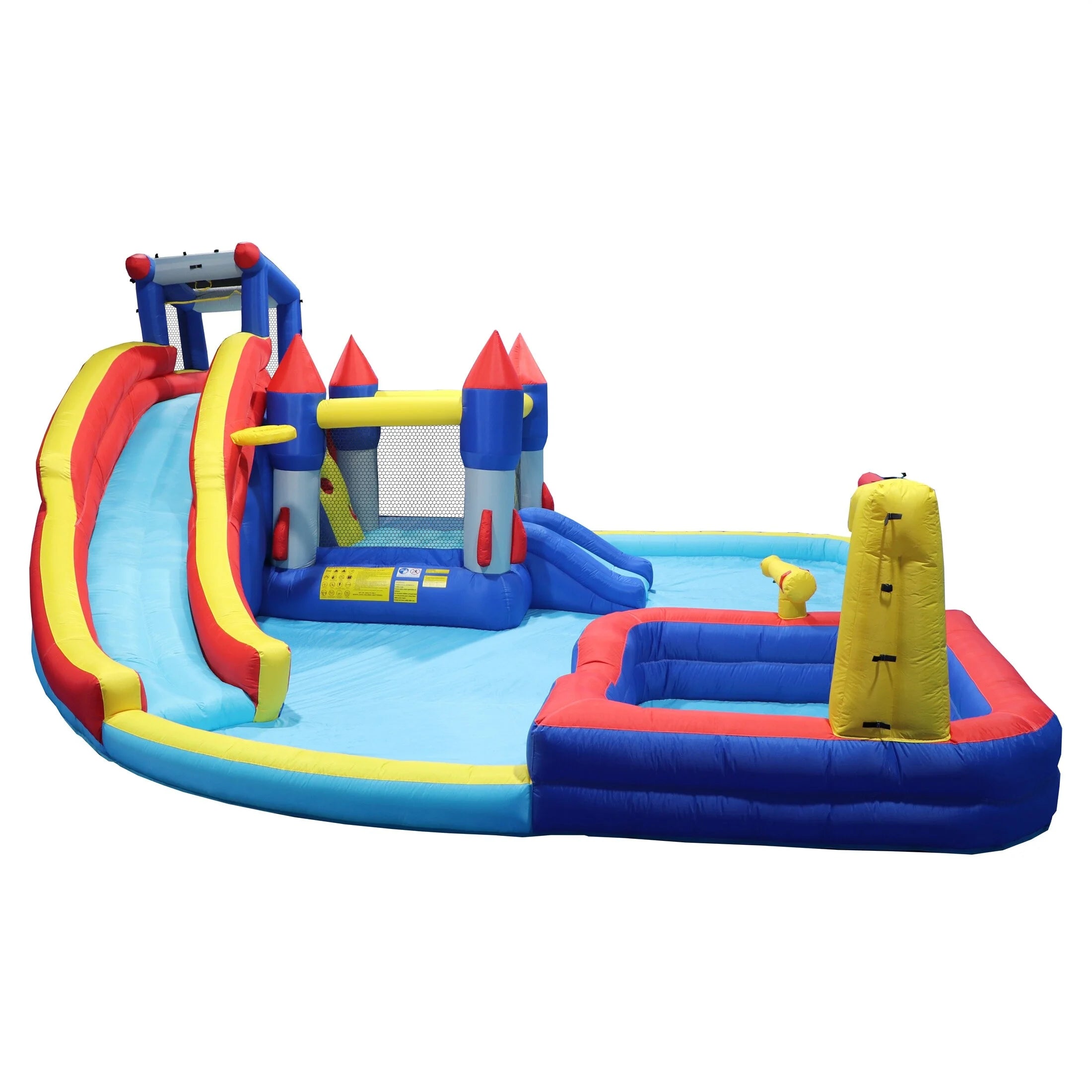 Blue Inflatable Slide Water Park Trampoline Bouncing House I4924