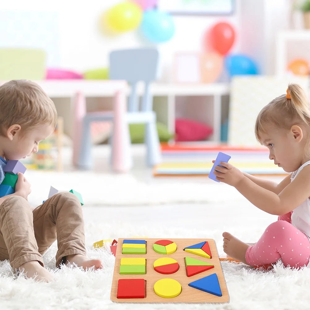 Puzzle Shape Sorter Toys Wooden Playset C60278