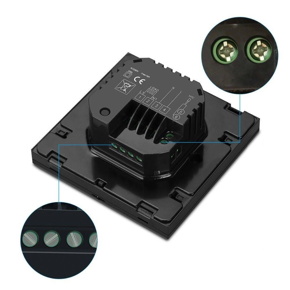 Touch Screen LCD Display Room Thermostat V896