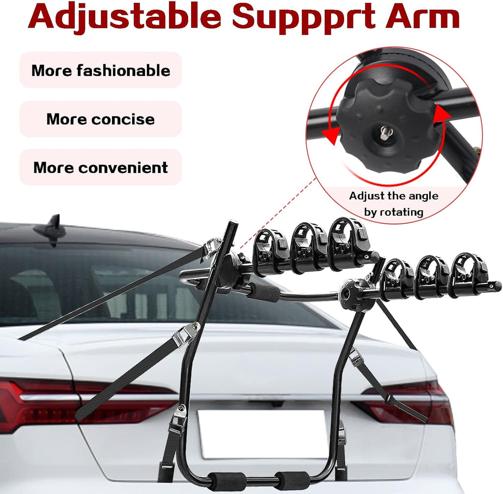 3 Bike Car Rack Trunk Mount Foldable Bicycle Carrier Pack of 2 U999466