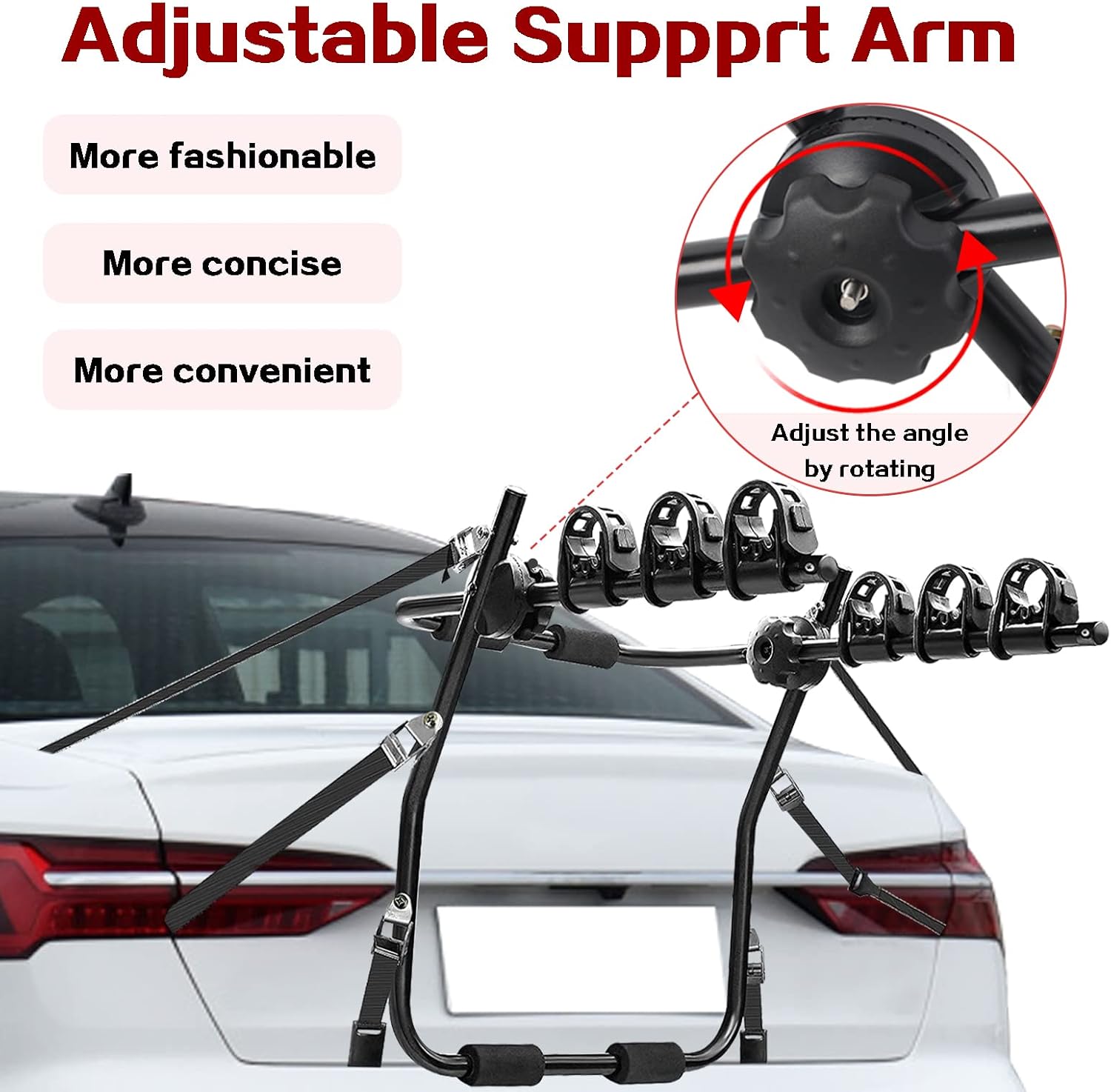 3 Bike Car Rack Trunk Mount Foldable Bicycle Carrier Pack of 2 U999466