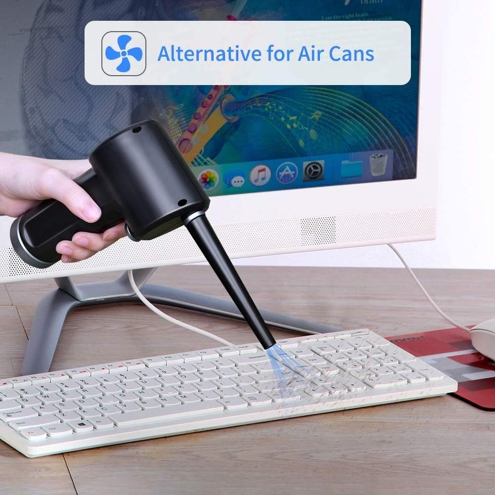 Cordless Rechargeable Air Duster Compressed Air Pack of 2 Z597
