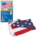 5x8 ft American Flag with Sewn Stripes, Embroidered Stars and Brass Grommets K8291