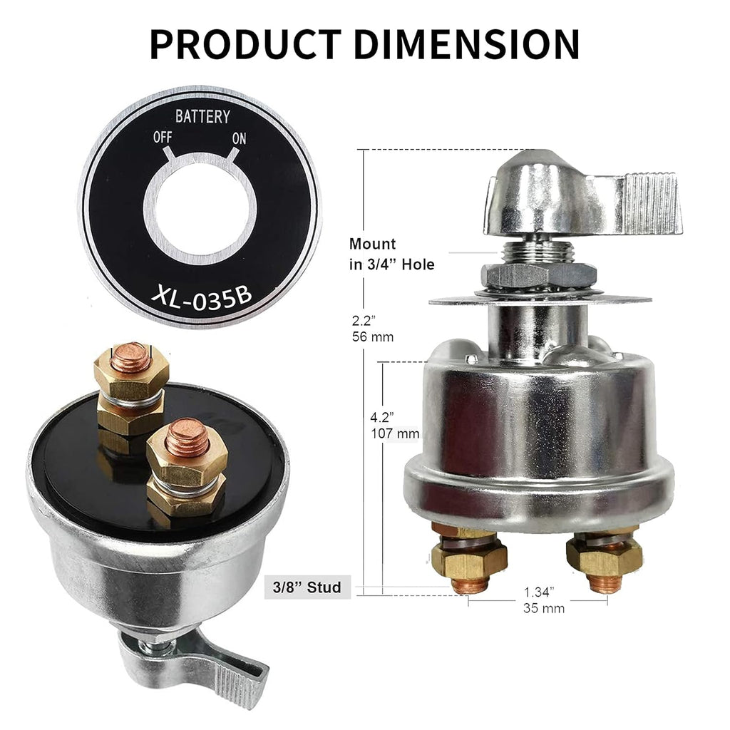 12-48V High Current Battery Disconnect Switch O260603