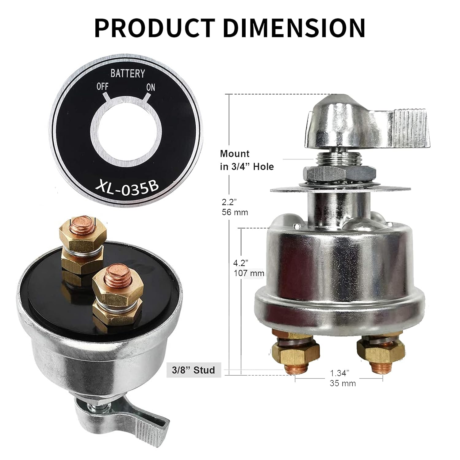 12-48V High Current Battery Disconnect Switch O260603