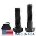 7/8 inch-14 x 4 1/2 inch Fine Thread Grade 5 Hex Cap Screw Black Oxide Pk 10 B966