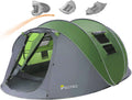 Easy Pop Up Tent 6 Person Double Layer Waterproof Instant Camping Tent H444