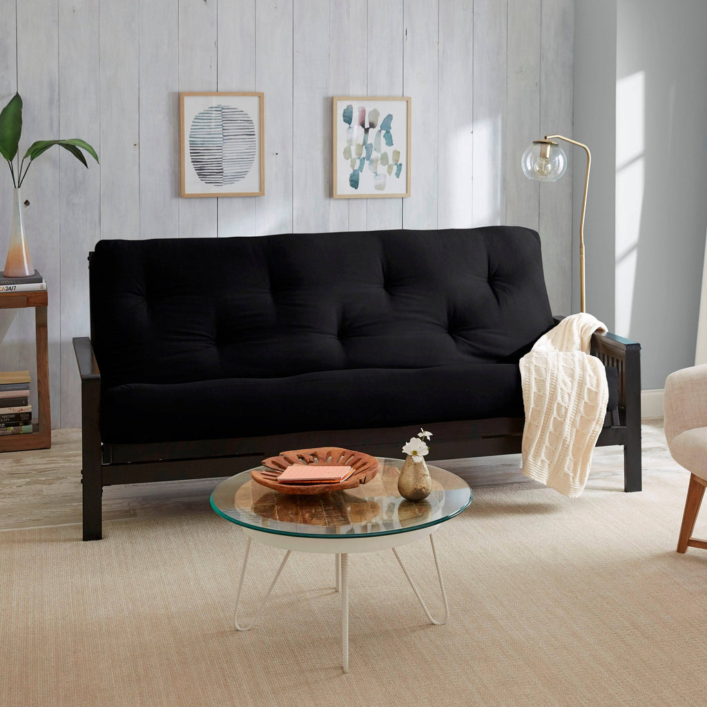 Black Queen-size Dual Latex Futon Mattress R445496