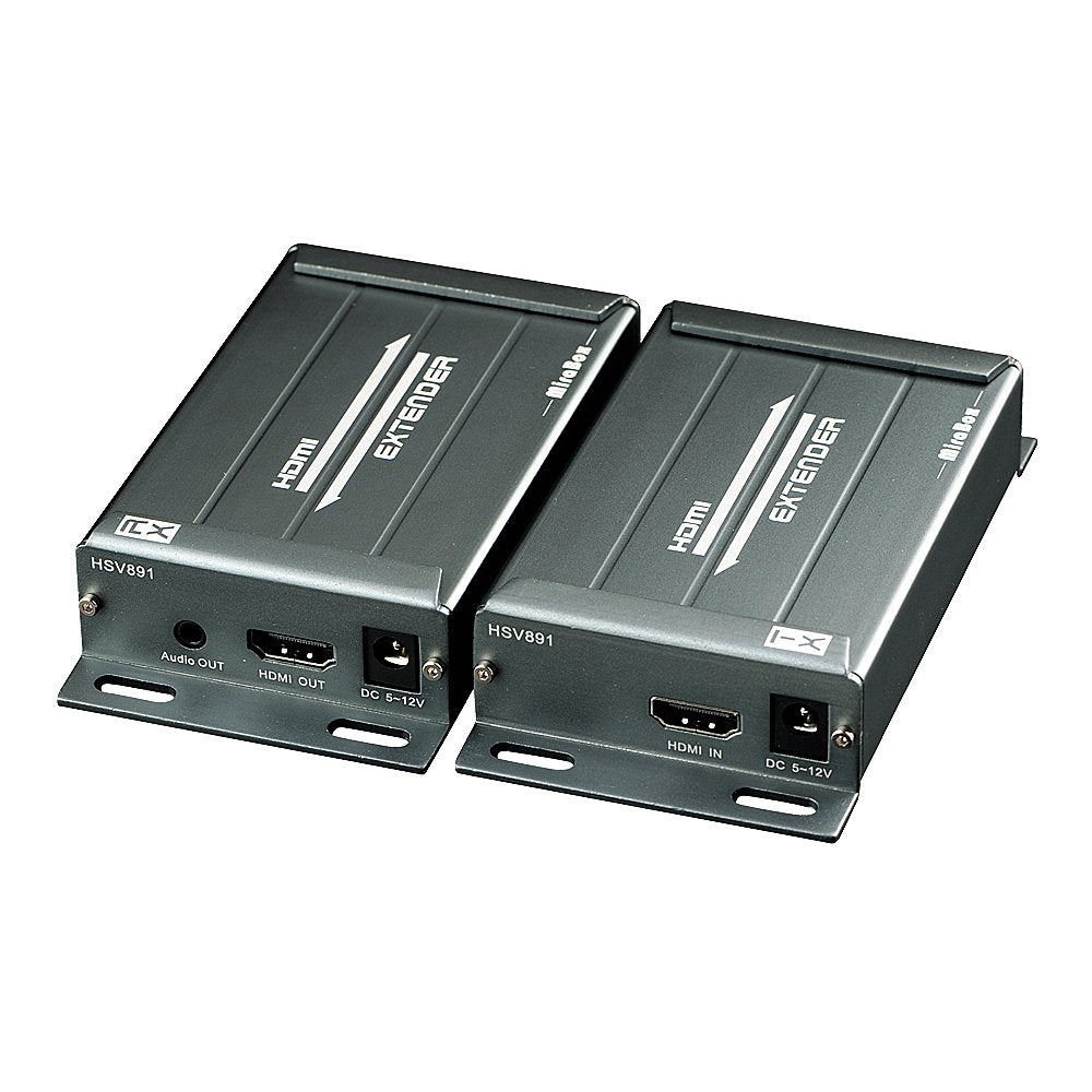 HDMI USB KVM Extender, 80m 1080P@60Hz Over Rj45 Cat5e Cat6, USB2.0 * 2, Transmitter and Receiver J6600