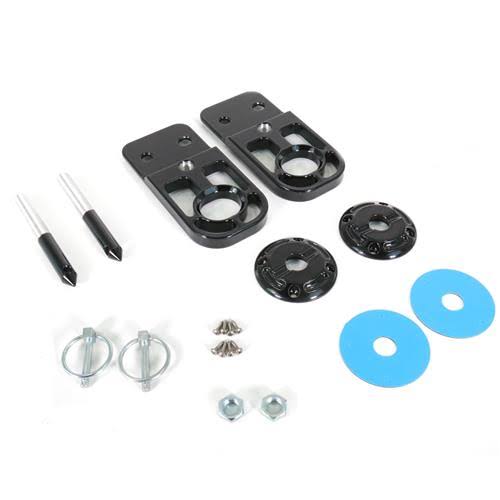 Black Billet Radiator Hood Pin Kit E41490