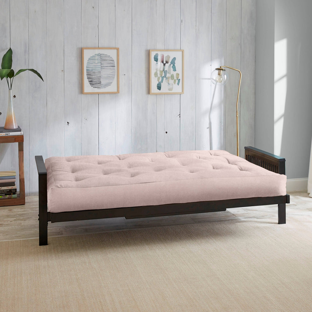 Black Queen-size Dual Latex Futon Mattress R445496