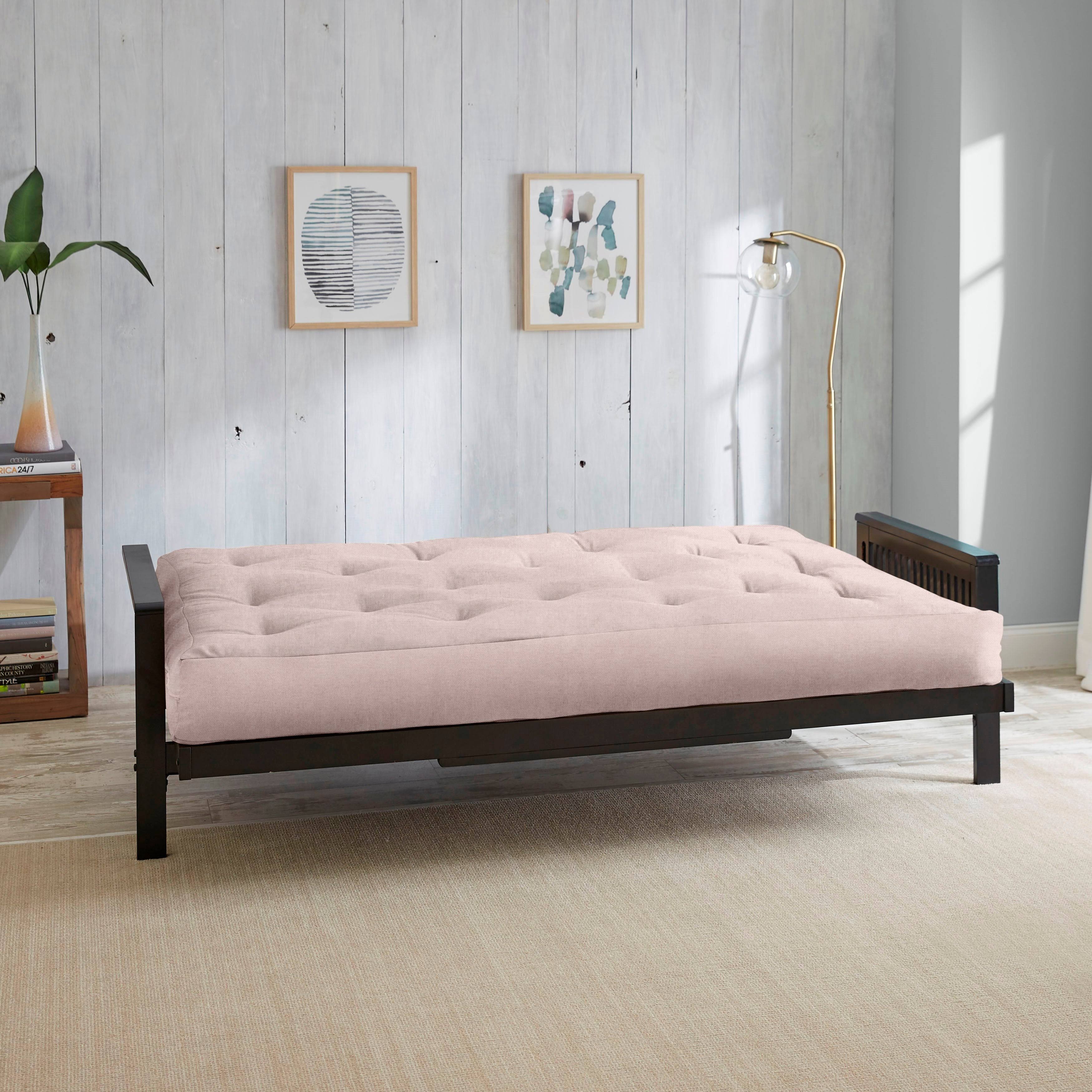 Black Queen-size Dual Latex Futon Mattress R445496