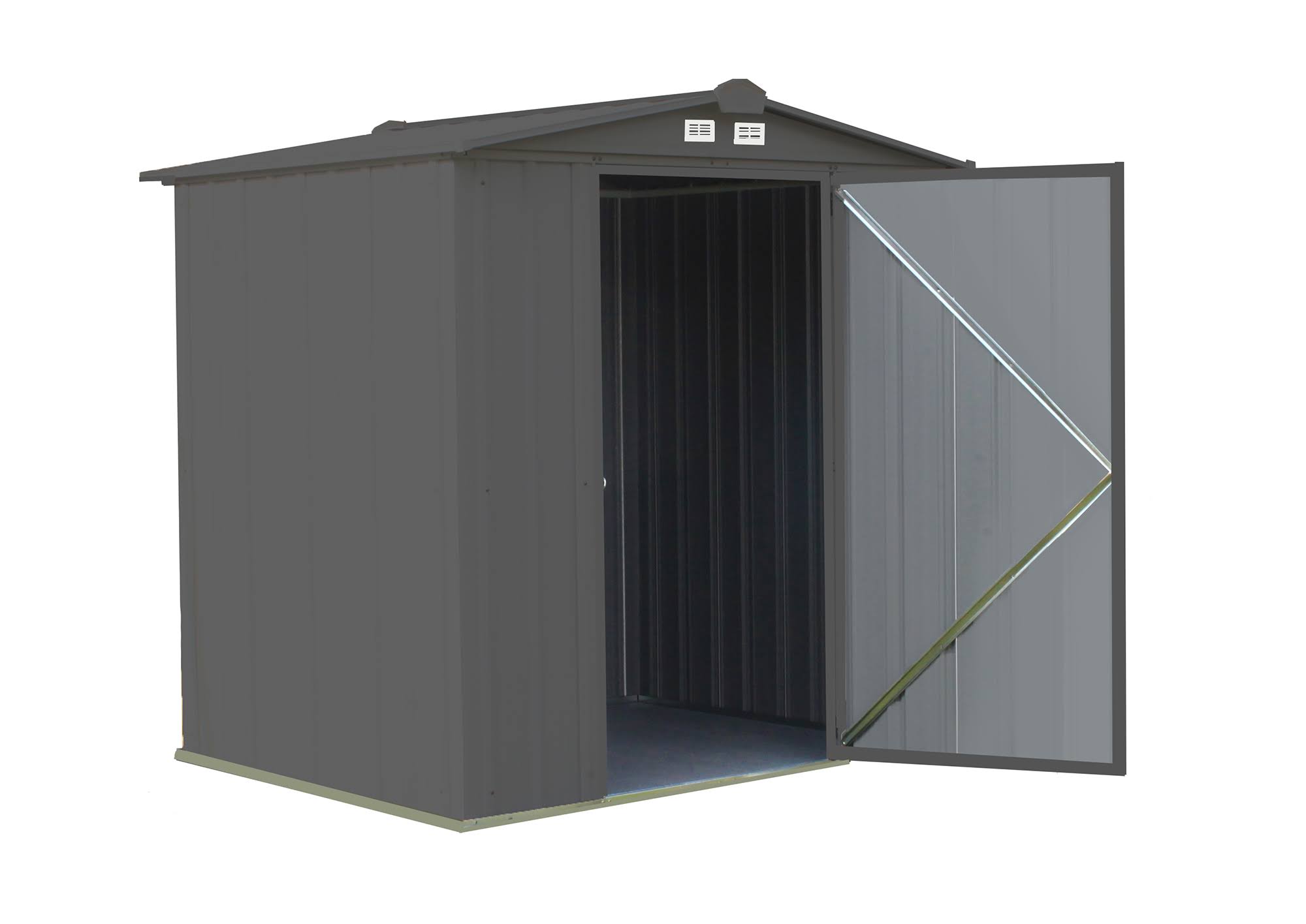 Cream Galvanized Steel Storage Shed Y902