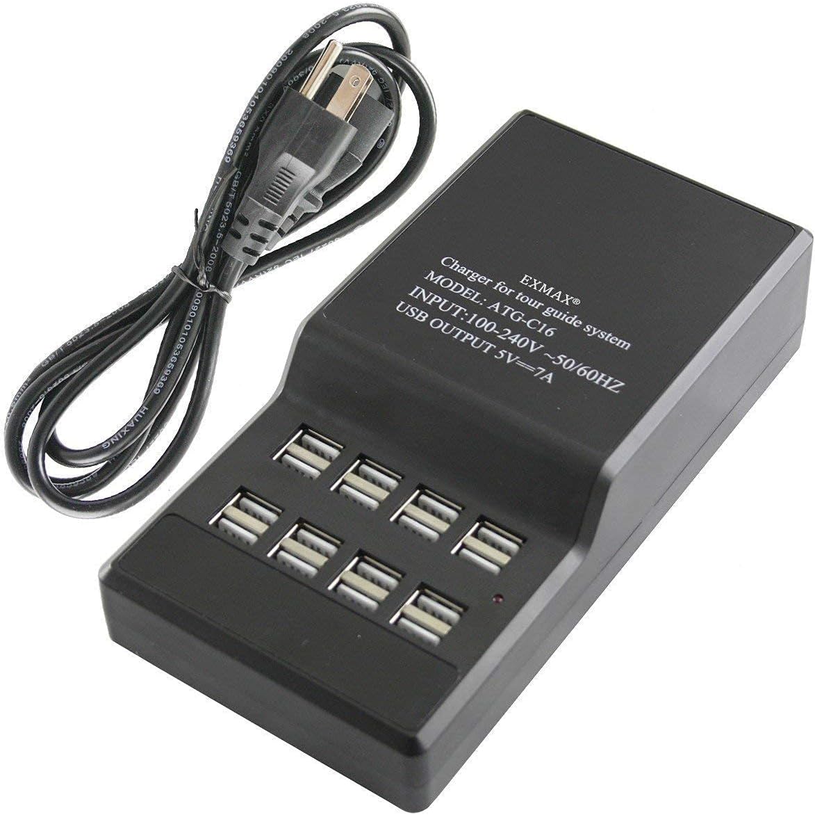 1 Transmitter 15 Receivers Wireless Tour Guide System with Charge Station X3431