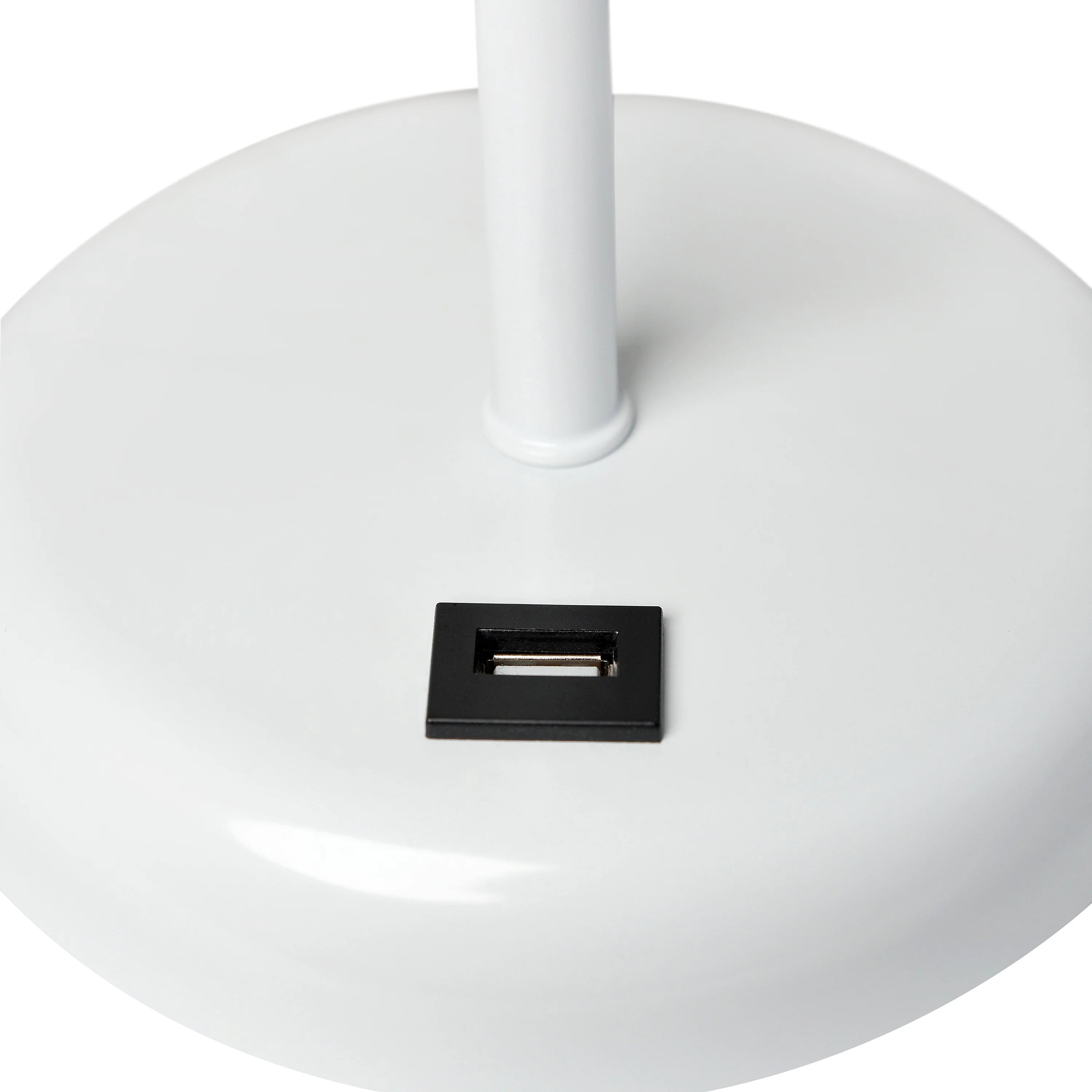 Aqua White Stick Lamp with Fabric Shade V32206