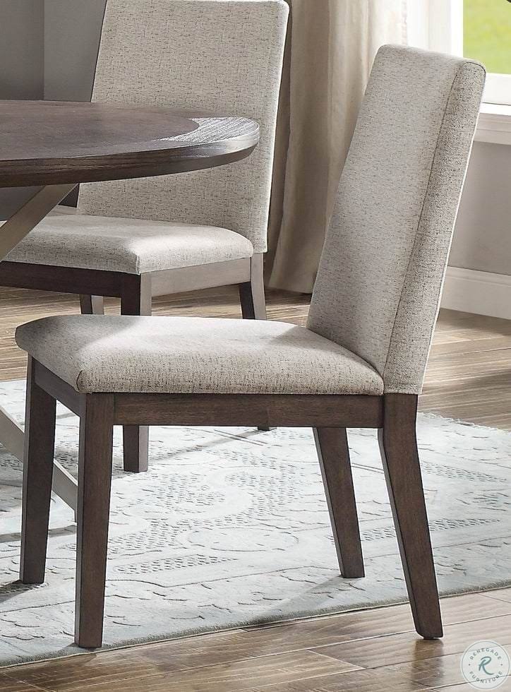 Light Oak Side Chair Set of 2 O7762
