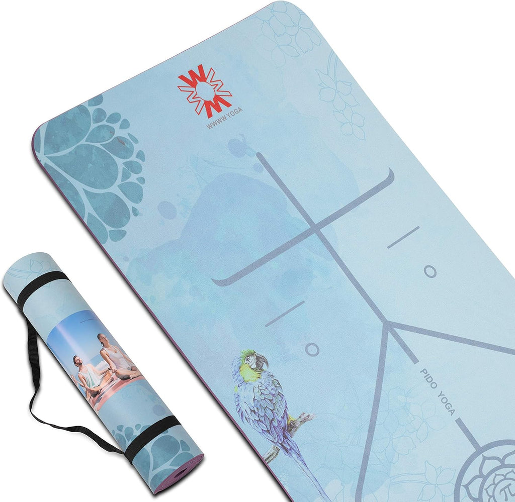Eco Friendly Suede Yoga Mat with Carrying Strap X46060