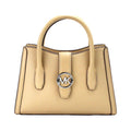 Camel Faux Leather Satchel Crossbody Bag Q3660