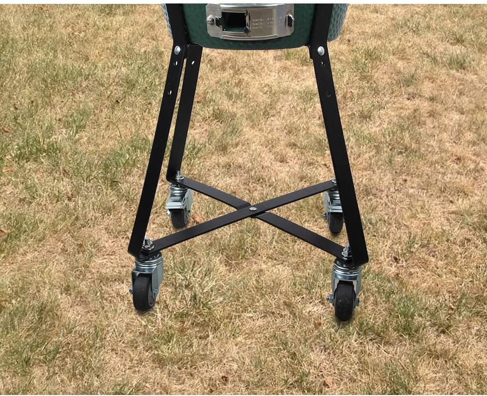 Rolling Cart with Heavy Duty Locking Caster Wheels Powder Coated Steel Q76447