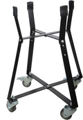 Rolling Cart with Heavy Duty Locking Caster Wheels Powder Coated Steel Q76447
