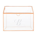 Rose Gold Glass Terrarium Card Holder B333