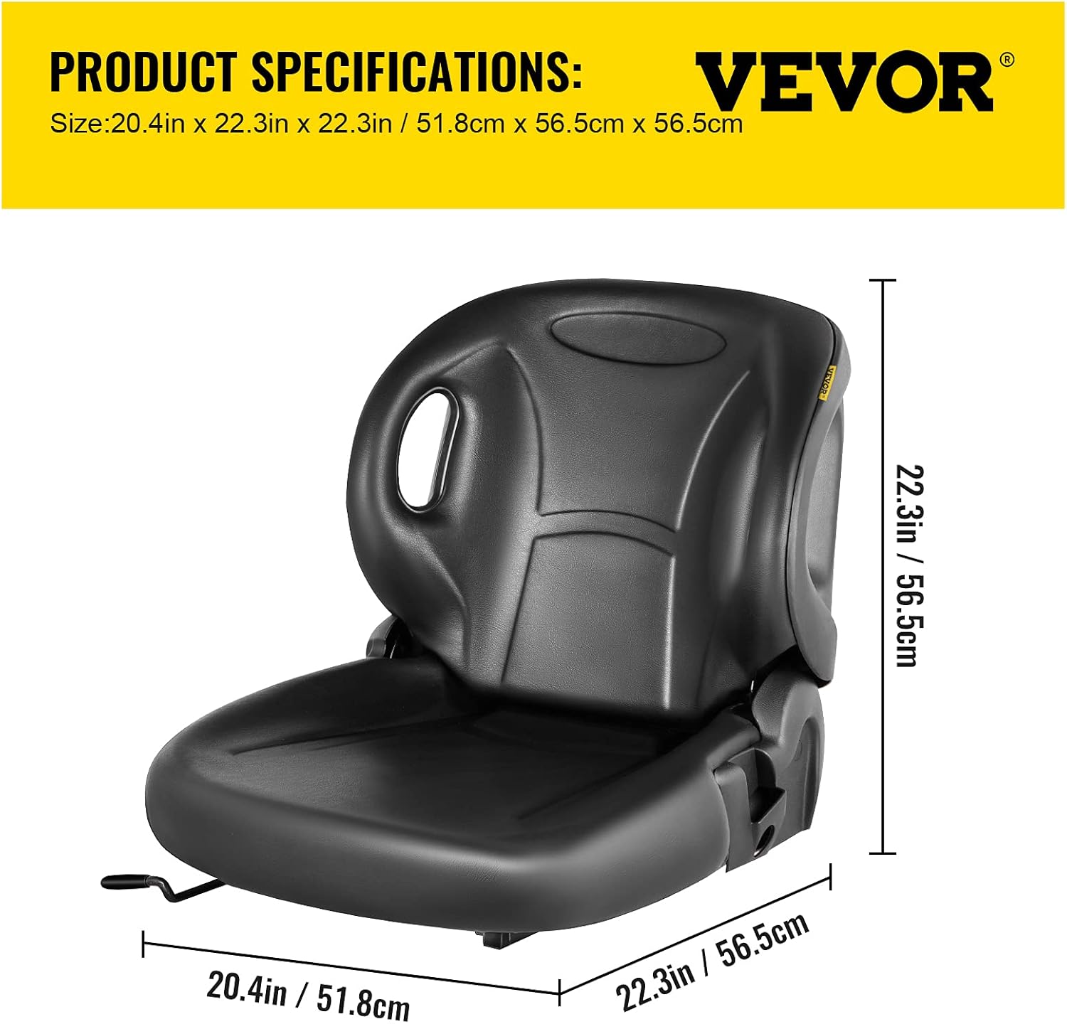 Forklift Seat with Seat Switch and Back Seat Organizer A597