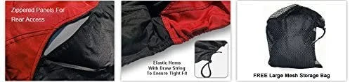 Red/Black Trailerable Jet Ski Cover with Storage Bag Y28464