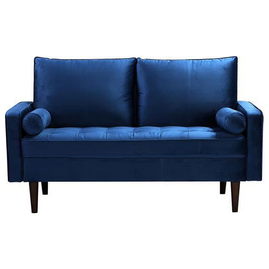 Blue Velvet 2 Piece Loveseat Set F5483