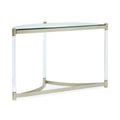 Demilune Sofa Table in Platinum O989