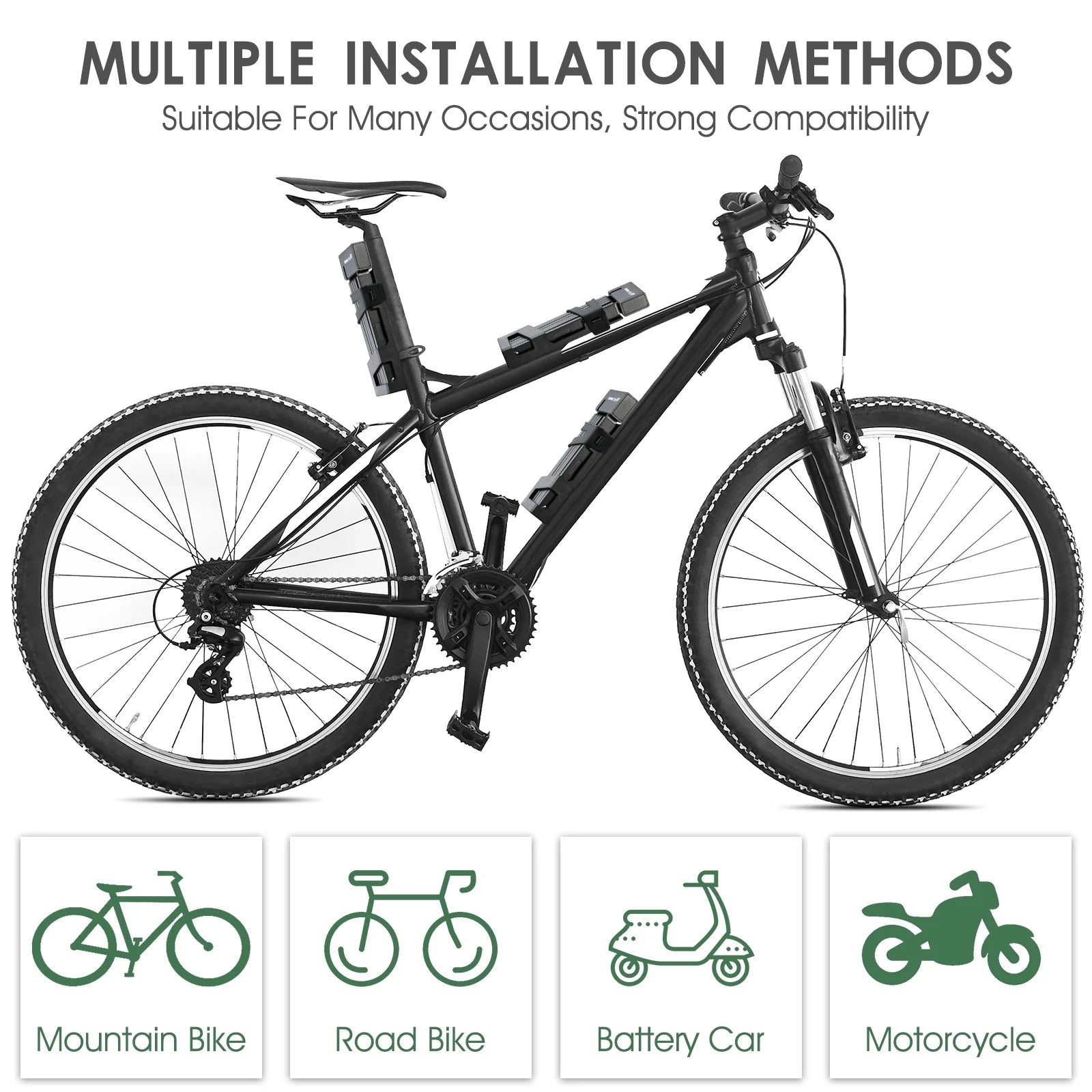 39in Foldable Steel Anti-Theft Bicycle Lock with 2 Keys M382409
