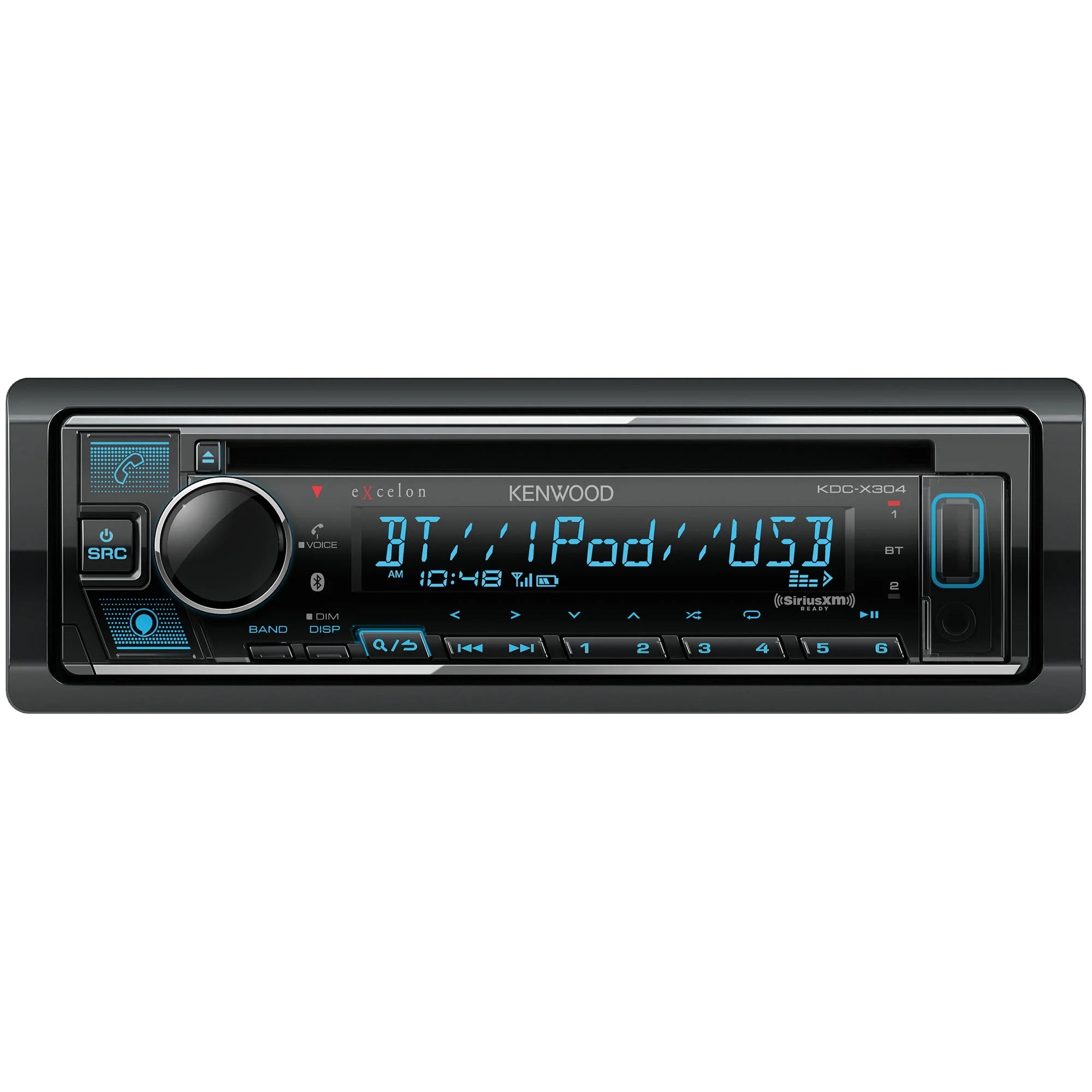 Bluetooth Single DIN CD Receiver with SiriusXM Tuner K764