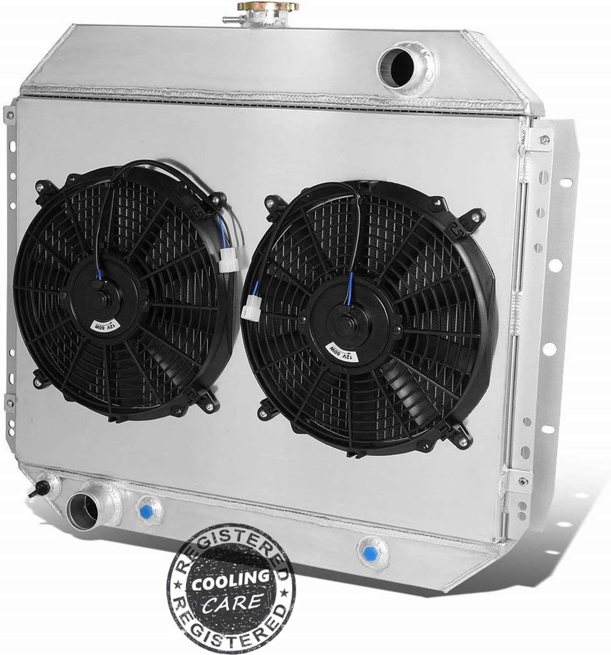 3 Row Core Aluminum Radiator with Shroud and 2X12'' Fan X338088