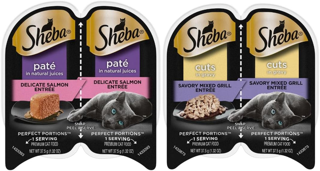 Sheba Cat Food Wet Variety Pack, 24 Servings - 12 Packs J81693