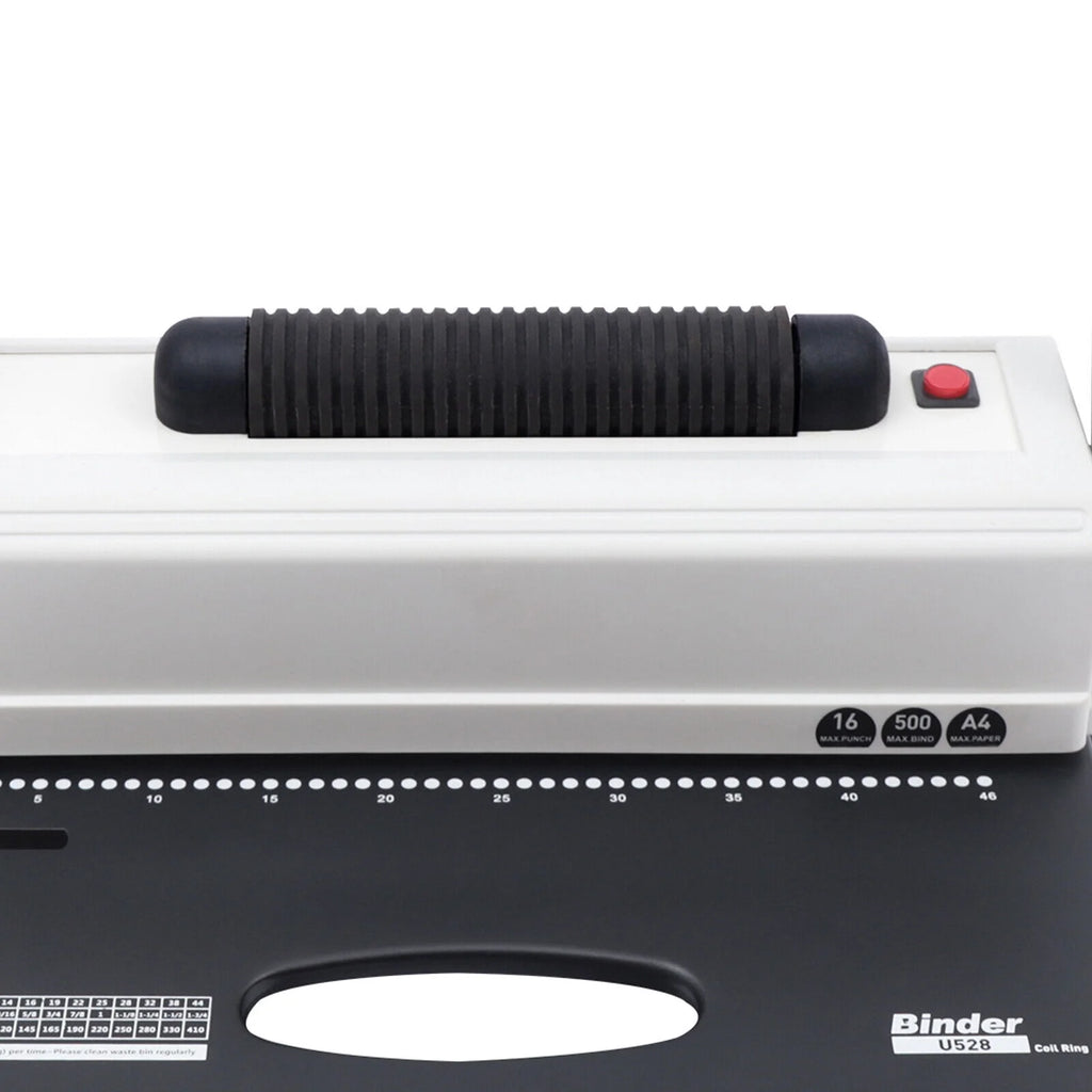 64 Holes Manual Coil Punch & Binding Machine with Electric Coil Inserter 110V W562