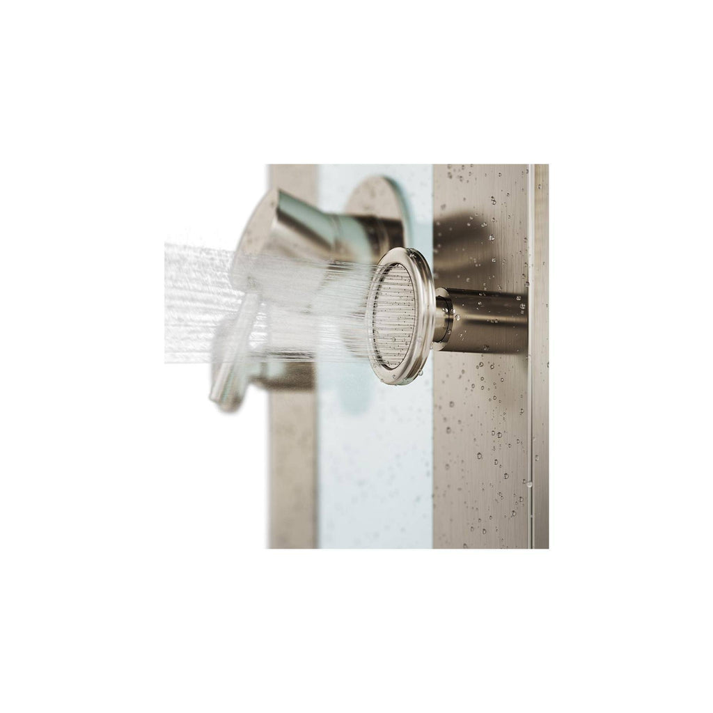 White Glass Shower Panel Z809