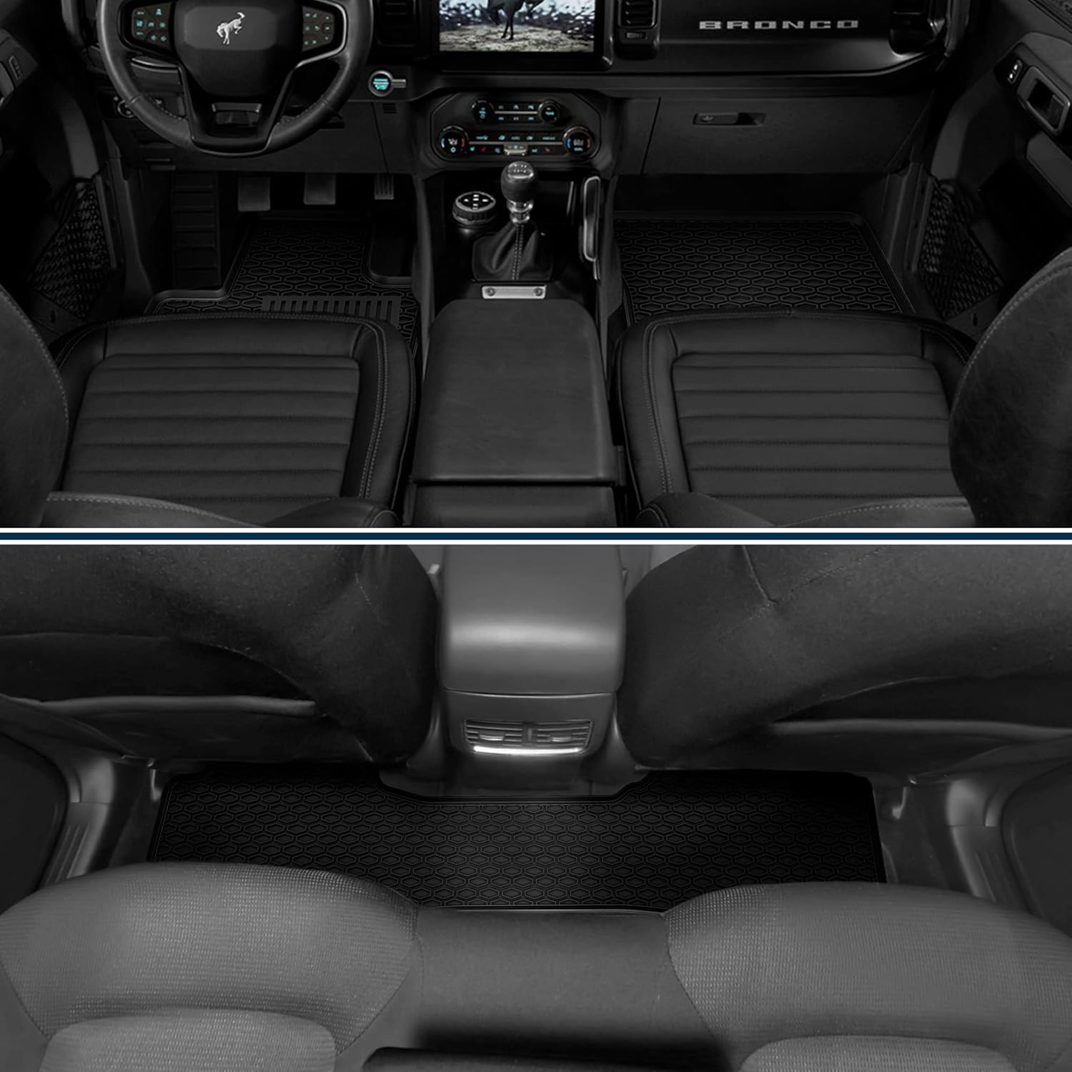 All Weather Floor Mat Set for Ford Bronco 2021+ O505