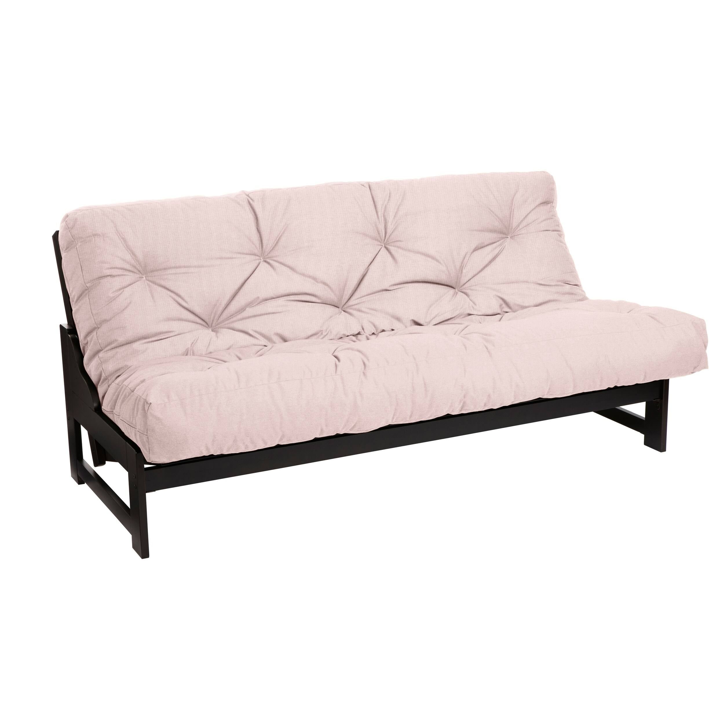 Black Queen-size Dual Latex Futon Mattress R445496
