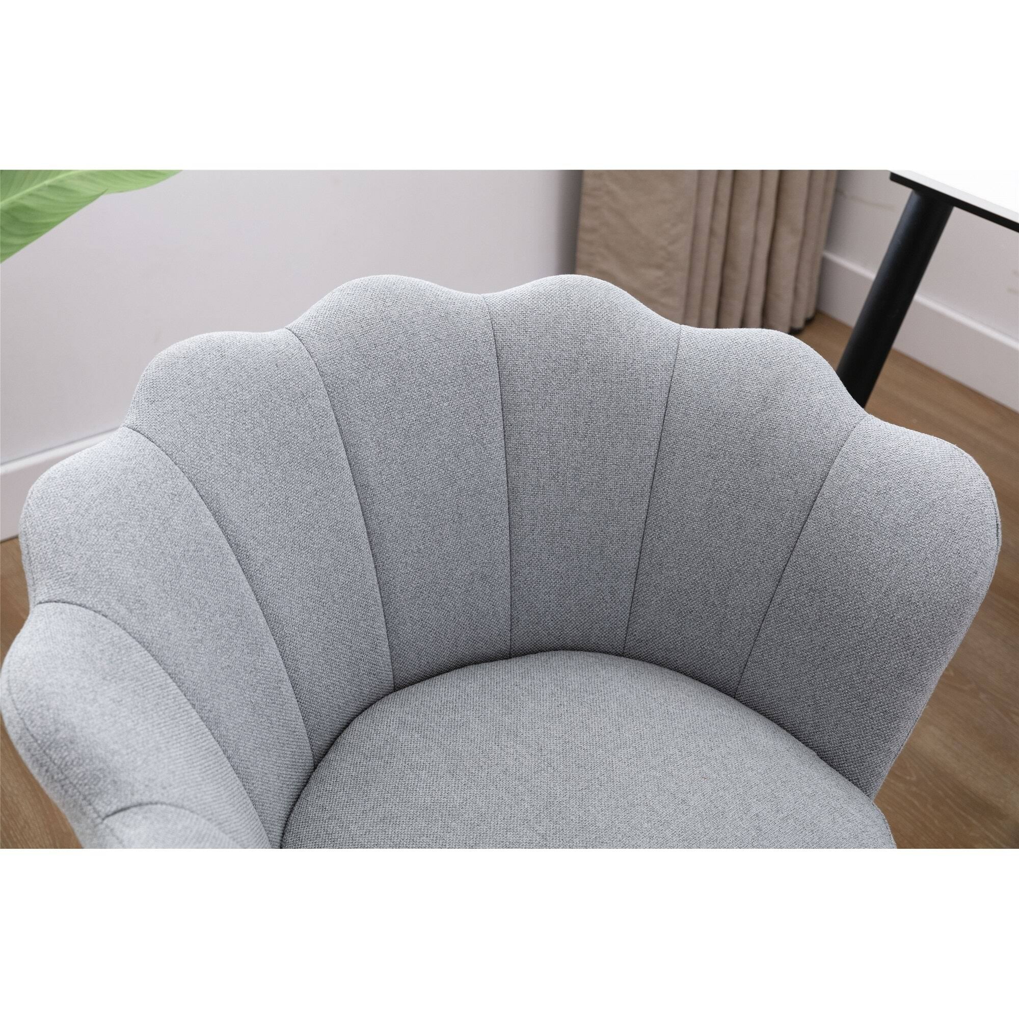 Light Grey Swivel Shell Chair W435307