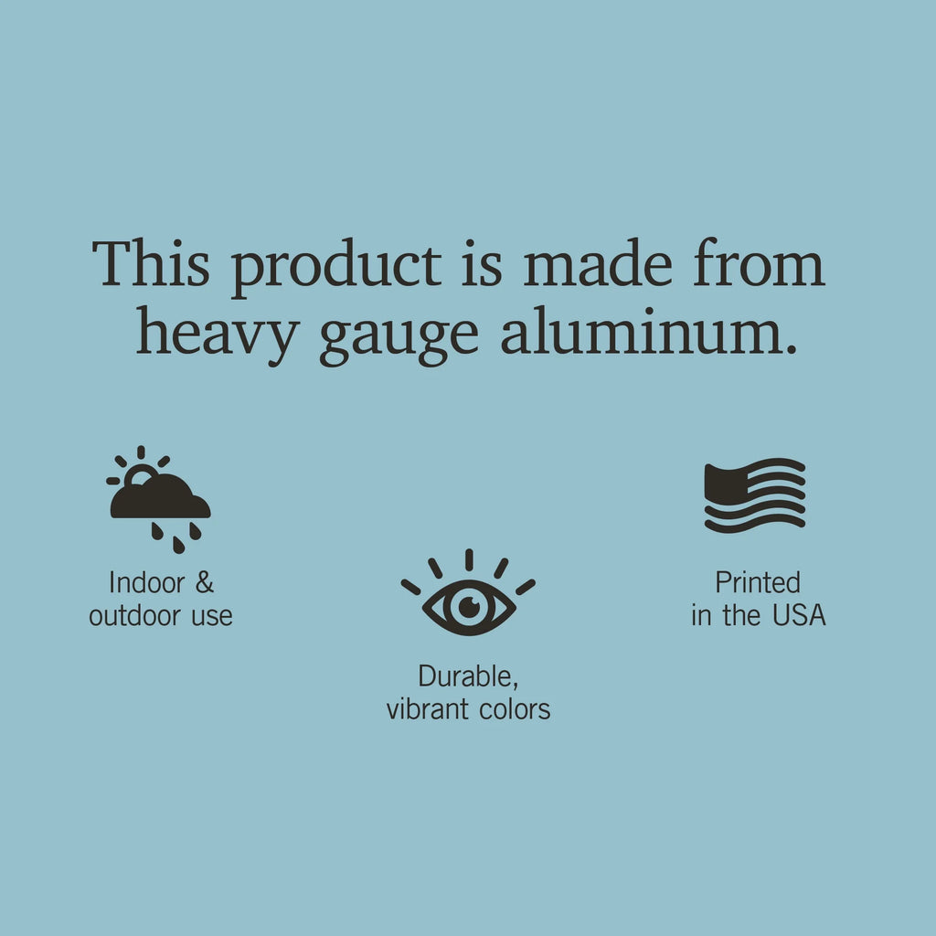 12x18 Aluminum Indoor Outdoor Metal Sign Decor H77891