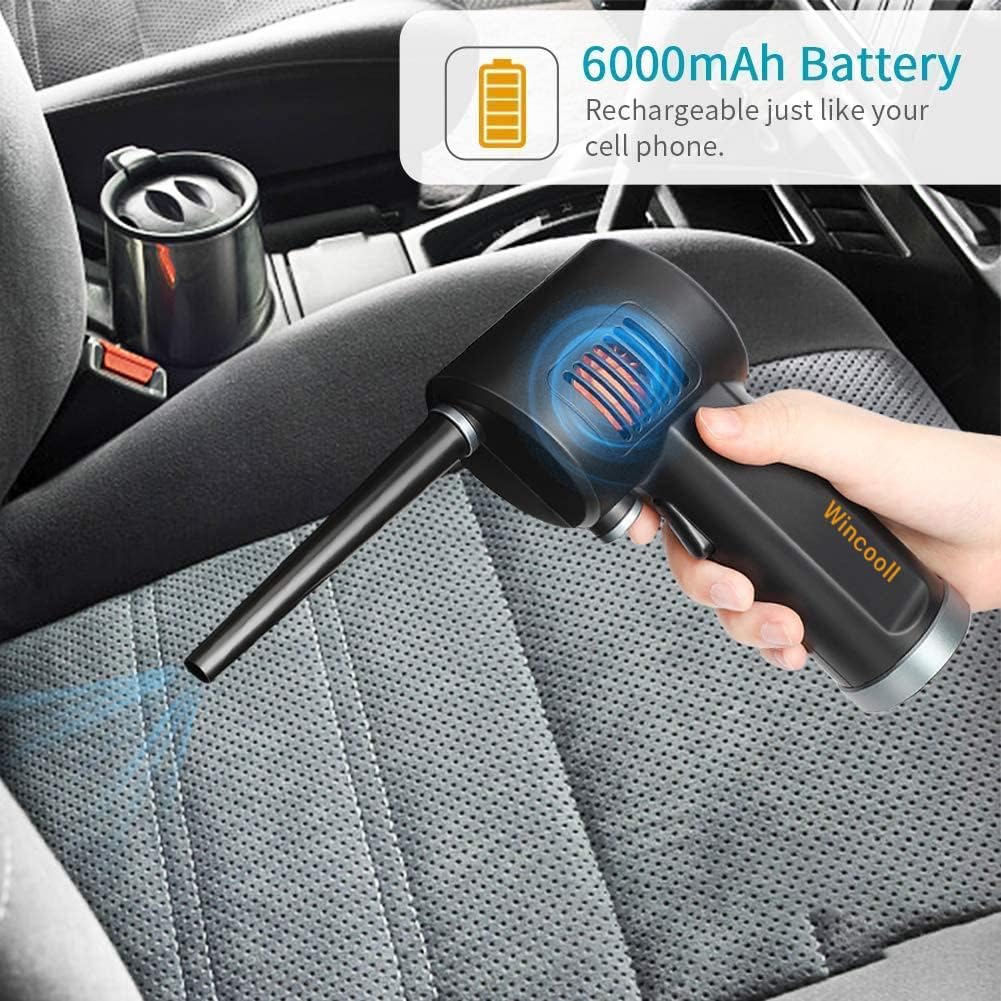 Cordless Rechargeable Air Duster Compressed Air Pack of 2 Z597