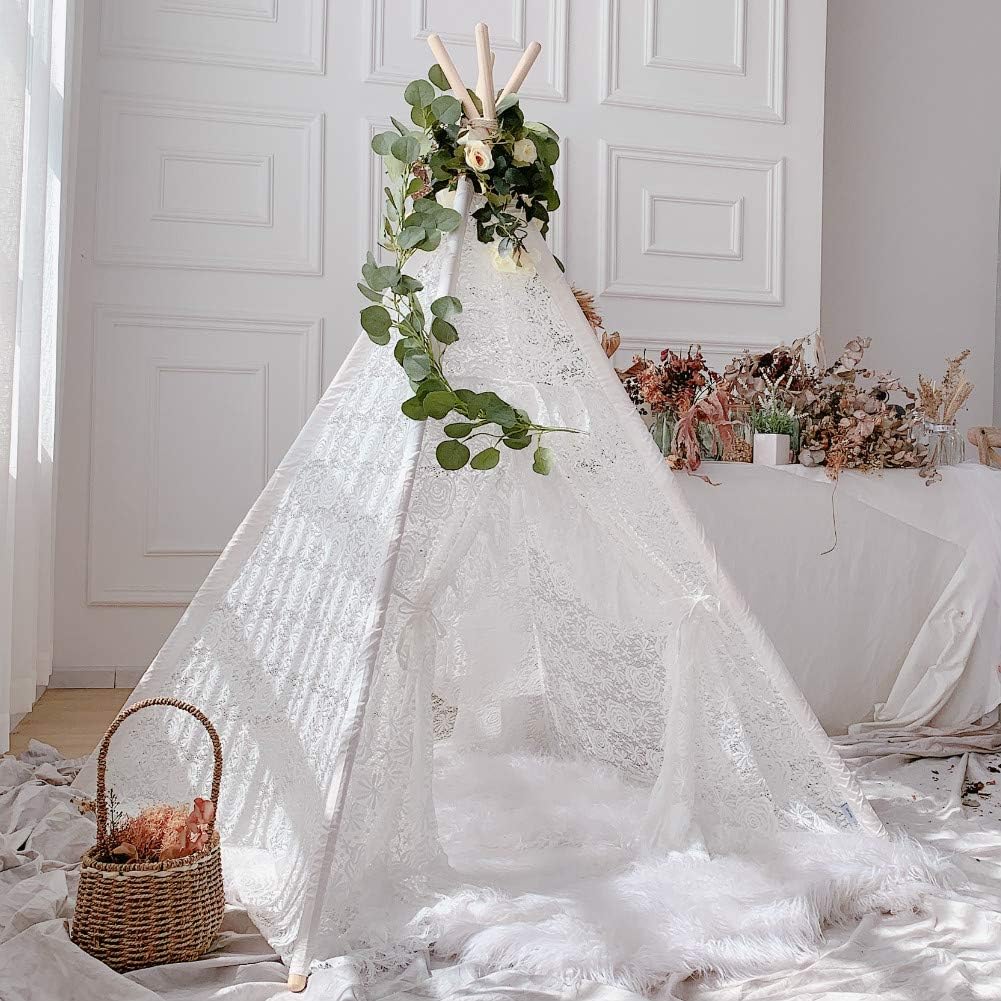 Boho Sheer Lace Tipi Canopy Tent Y30533