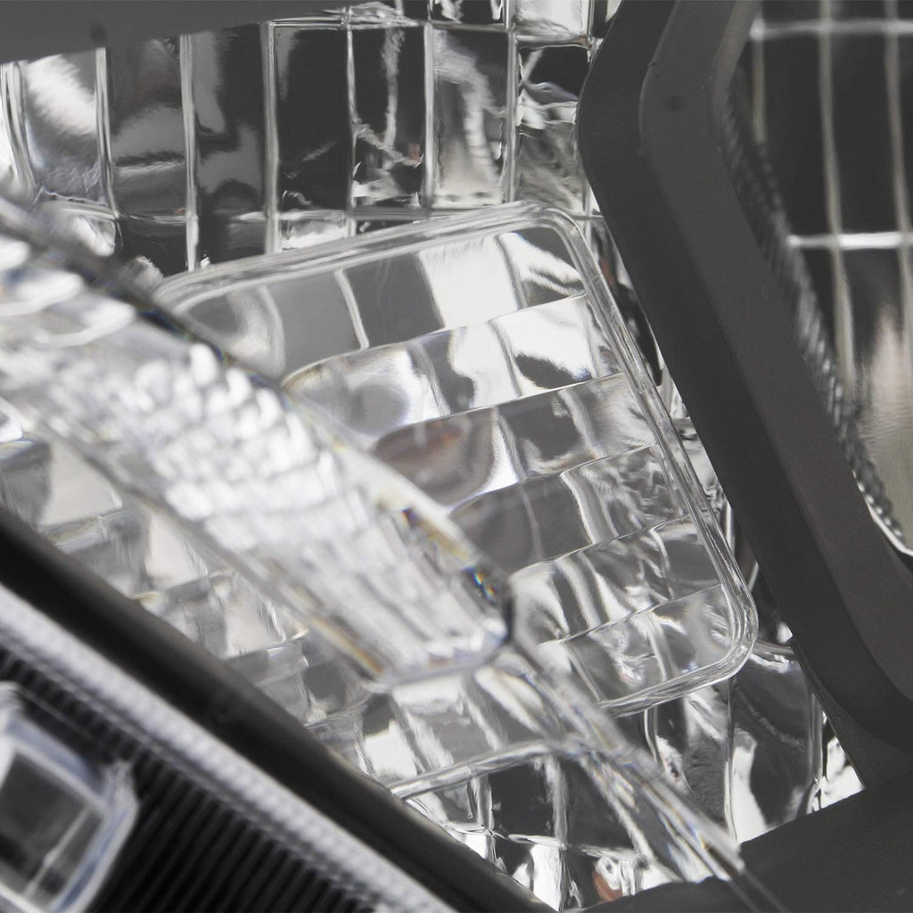 Black Bezel LED Headlights Housing Driver Left Side L830