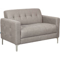 Fabric Upholstered Loveseat, 49-1/4"W, Tan X48592