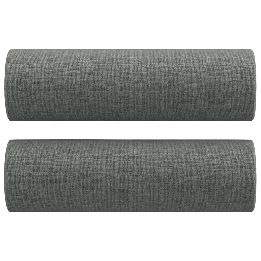 3 Piece Dark Gray Fabric Sofa Set G35788