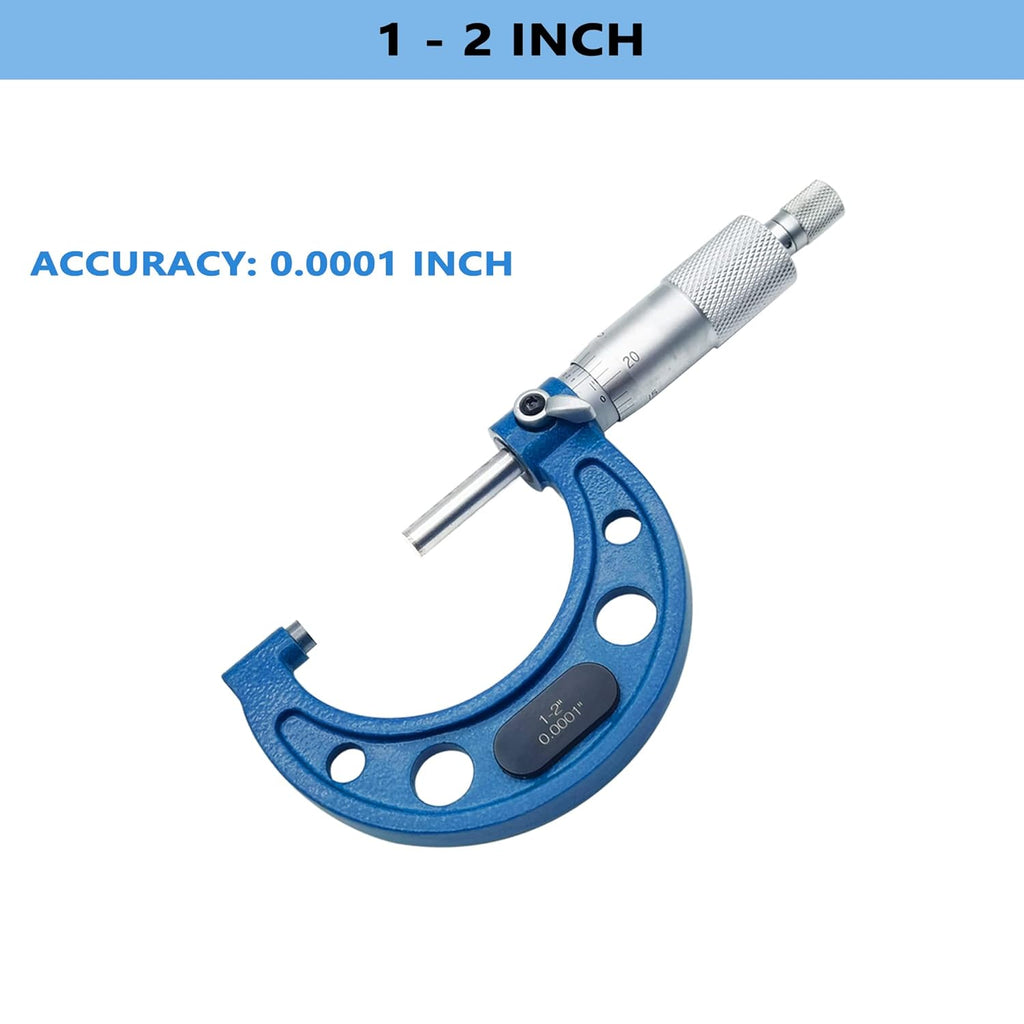 Outside Micrometer Set 0-4 / 0.0001 with Padded Case W992112