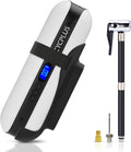 Portable Air Compressor Mini Inflator Electric Pump Rechargeable Li-Ion Battery 150PSI Power Bank Digital LCD LED Emergency Light Pack of 2 O8486