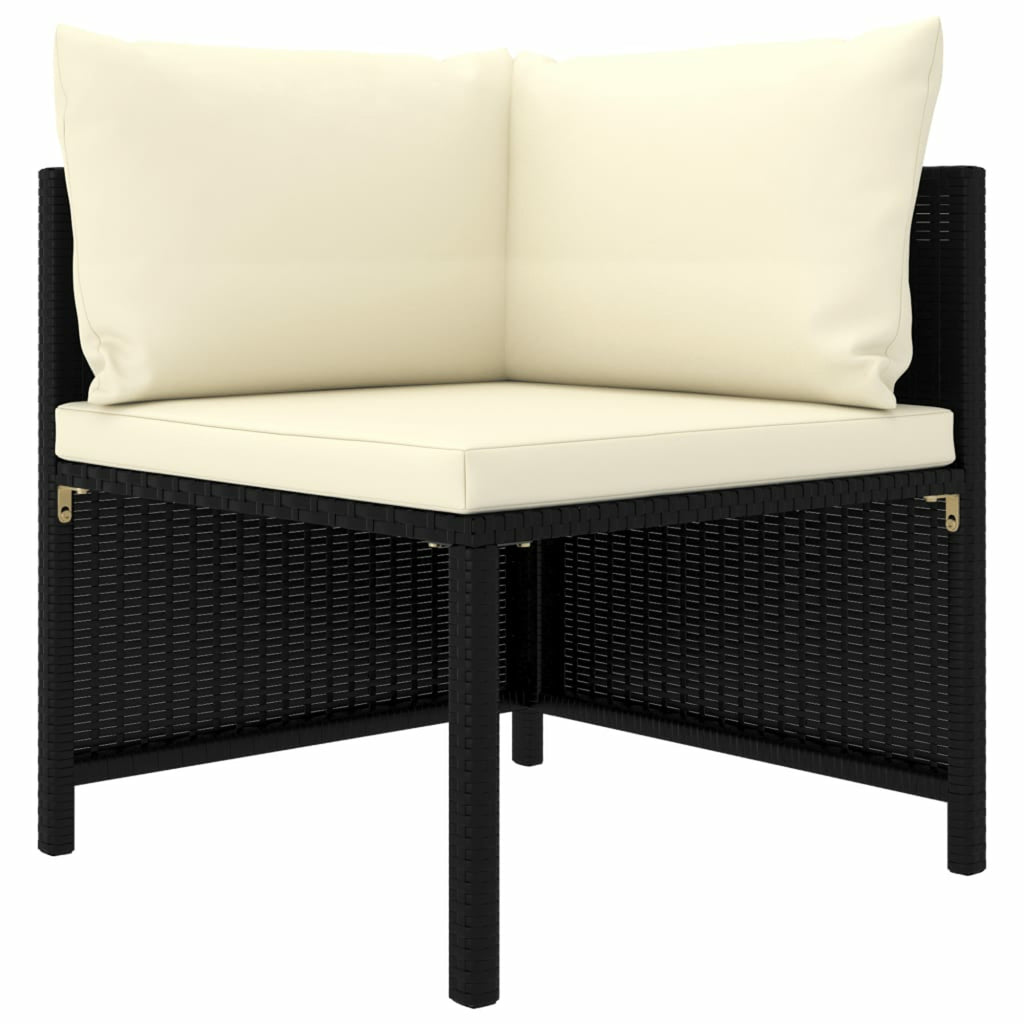 10 Piece Poly Rattan Outdoor Sectional Sofa Set with Cushions S64432
